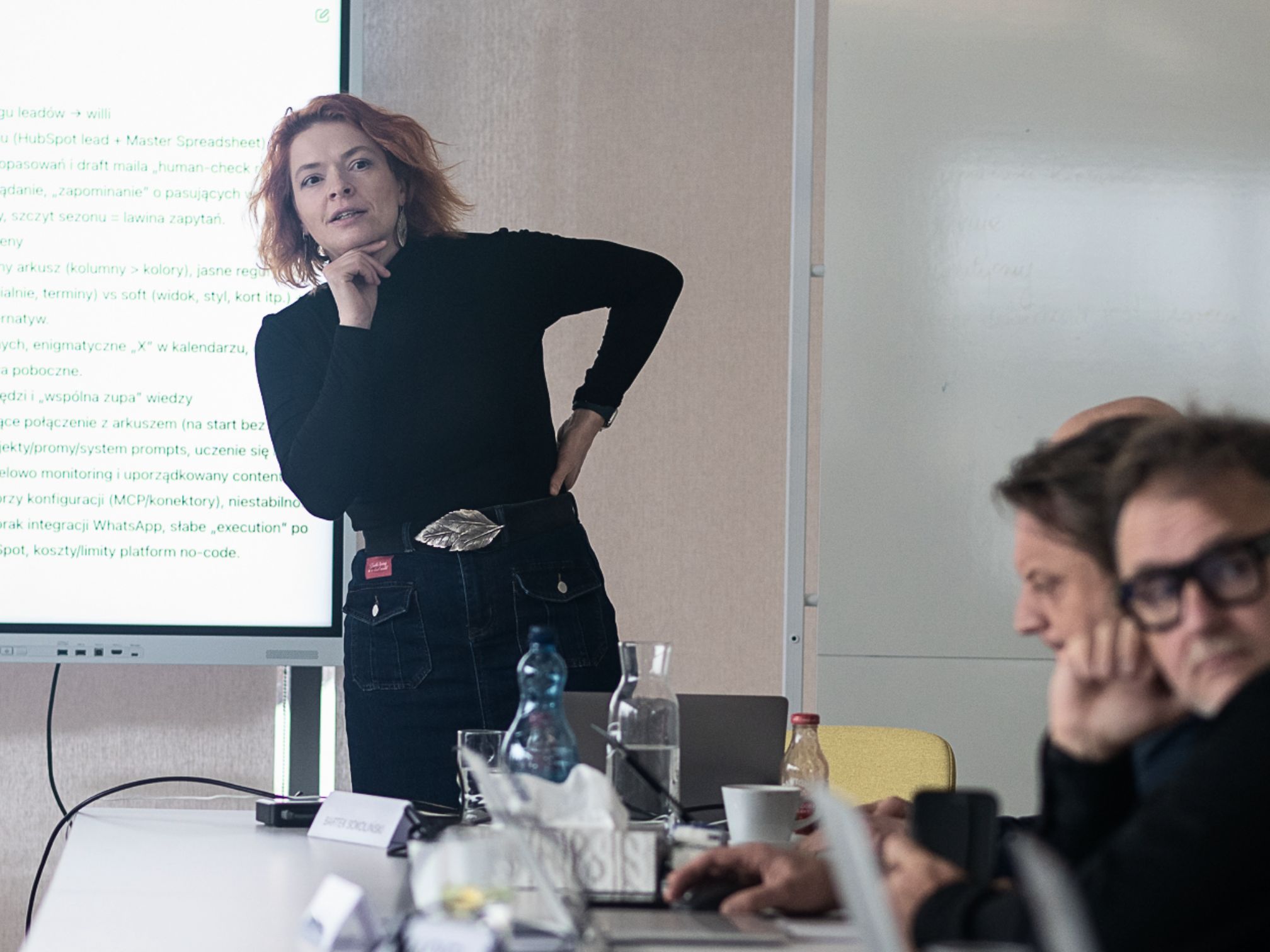 A team during a practical AI workshop